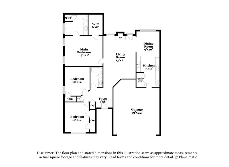 1,600/Mo, 4025 Cambridge Dr Moody, AL 35004 Floor Plan View