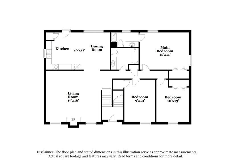1,720/Mo, 5823 Willow Crest Dr Pinson, AL 35126 Floorplan View