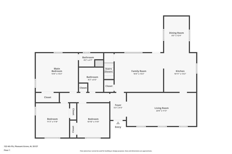 1,685/Mo, 132 4th Plaza Pleasant Grove, AL 35127 Floor Plan View 2