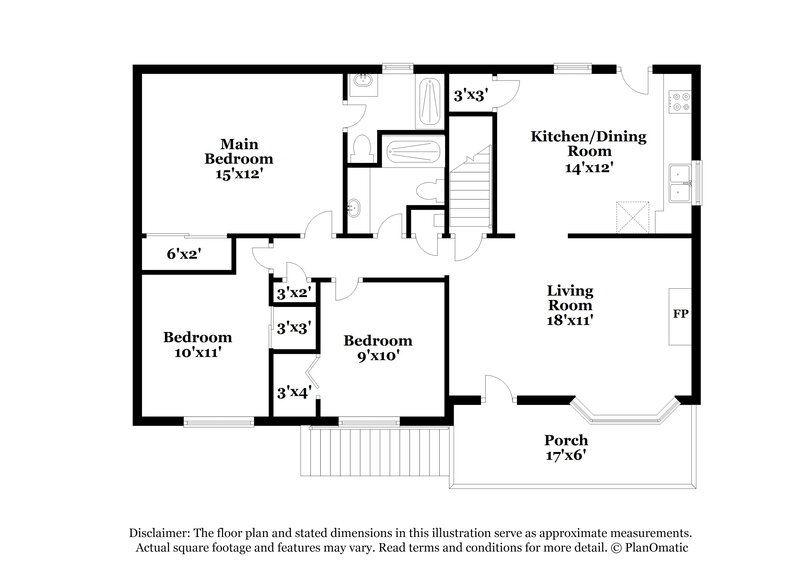 2,190/Mo, 6518 Chrissy Drive Pinson, AL 35126 Floor Plan View