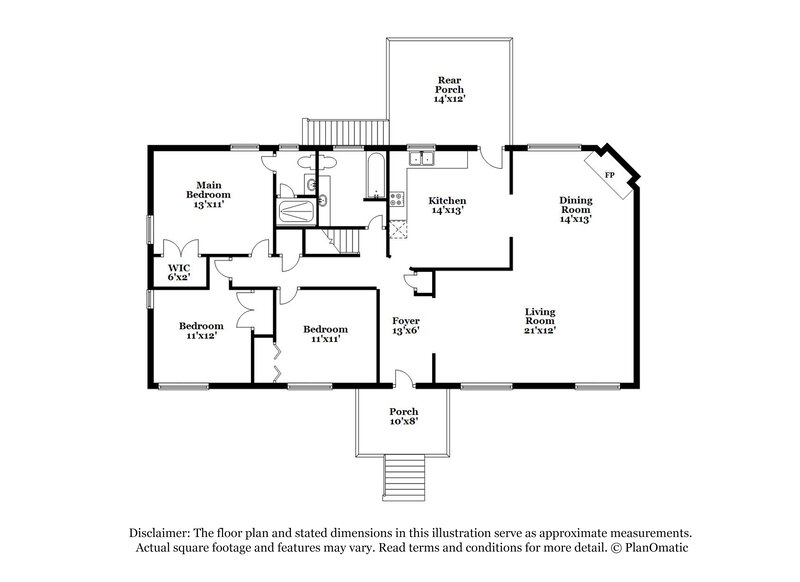 2,220/Mo, 1632 Maralyn Dr Birmingham, AL 35235 Floor Plan View 2