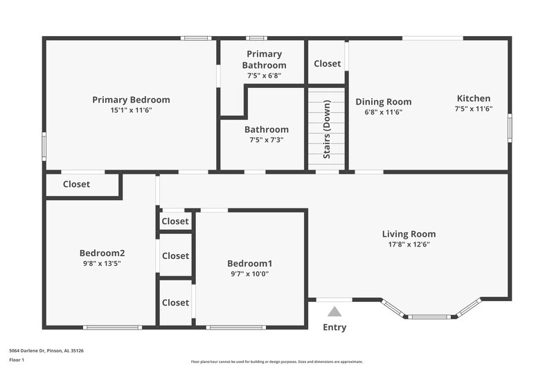 0/Mo, 5064 Darlene Drive Pinson, AL 35126 Floor Plan View 2