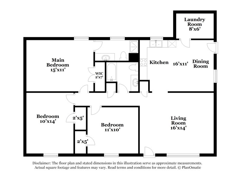 1,295/Mo, 1684 Brewster Rd Birmingham, AL 35235 Floor Plan View