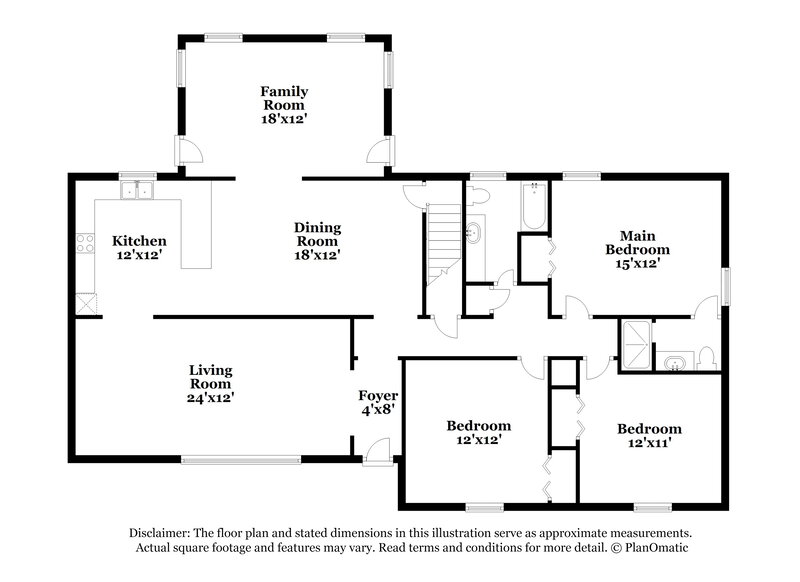 1,455/Mo, 1904 Reed Rd NE Birmingham, AL 35215 Floor Plan View 2