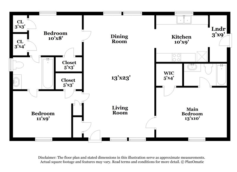 1,025/Mo, 1512 Marlin Springs Rd Birmingham, AL 35215 Floor Plan View