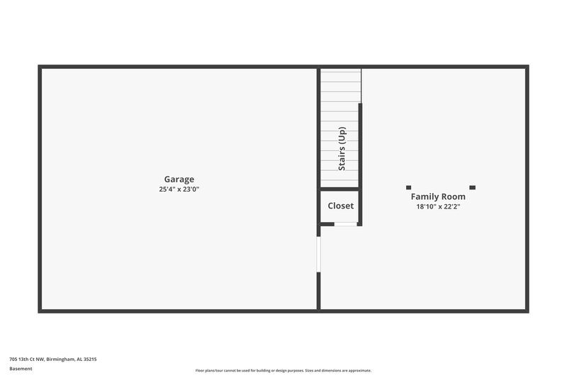 1,585/Mo, 705 13th Ct NW Birmingham, AL 35215 Floorplan View