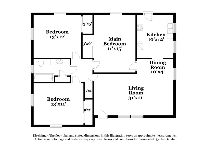 0/Mo, 2829 SW Wesley Avenue Birmingham, AL 35211 Floor Plan View
