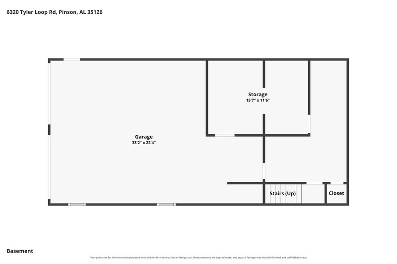 1,575/Mo, 6320 Tyler Loop Road Pinson, AL 35126 Floor Plan View 2