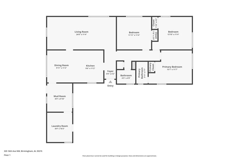 1,325/Mo, 325 Nw 16Th Ave CENTER POINT, AL 35215 Floor Plan View