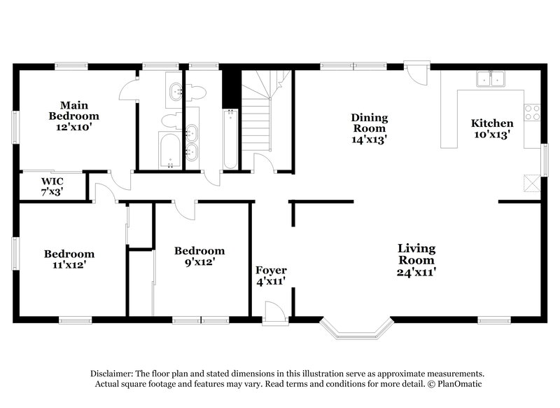 1,500/Mo, 1316 High Point Terrace Birmingham, AL 35235 Floorplan View