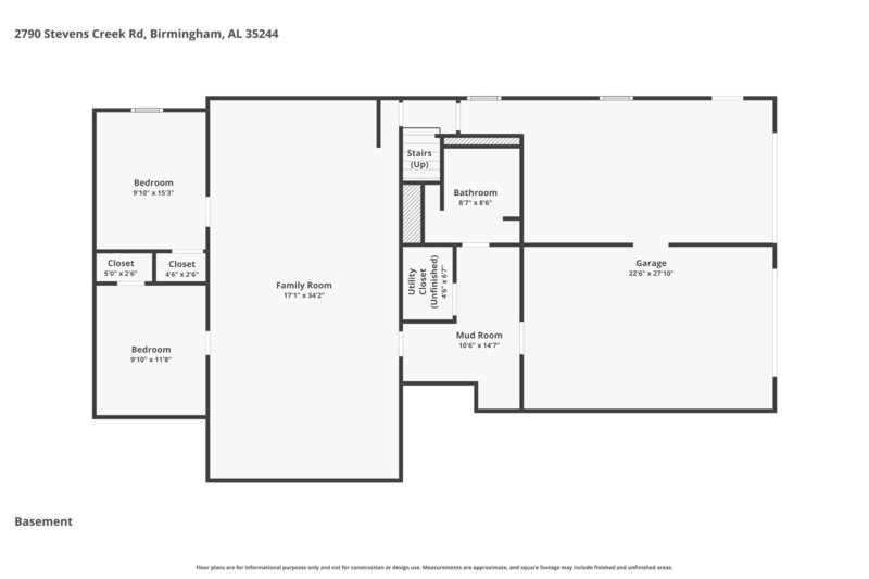 2,715/Mo, 2790 Stevens Creek Road Birmingham, AL 35244 Floorplan View
