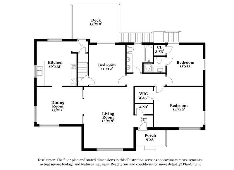 1,800/Mo, 752 Barclay Lane Birmingham, AL 35206 Floor Plan View 2