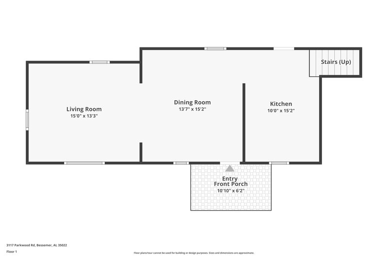 1,335/Mo, 3117 Parkwood Road Bessemer, AL 35022 Floor Plan View