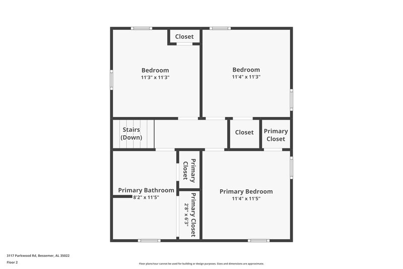 1,335/Mo, 3117 Parkwood Road Bessemer, AL 35022 Floor Plan View 2