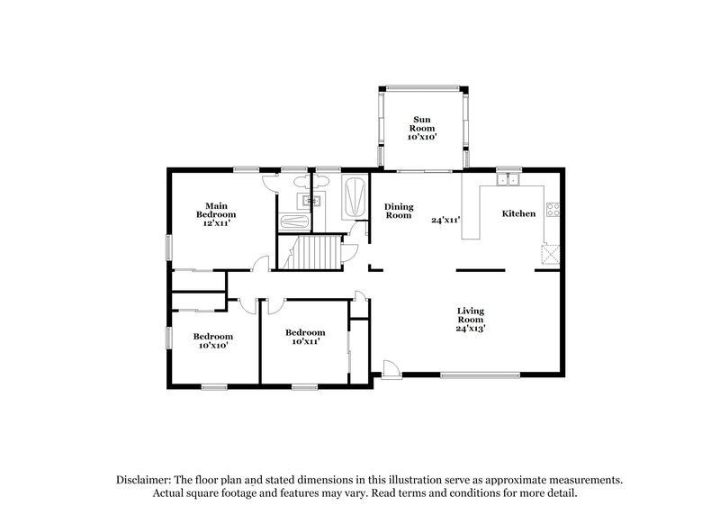 1,325/Mo, 621 NW 27th Avenue Center Point, AL 35215 Floor Plan View 2