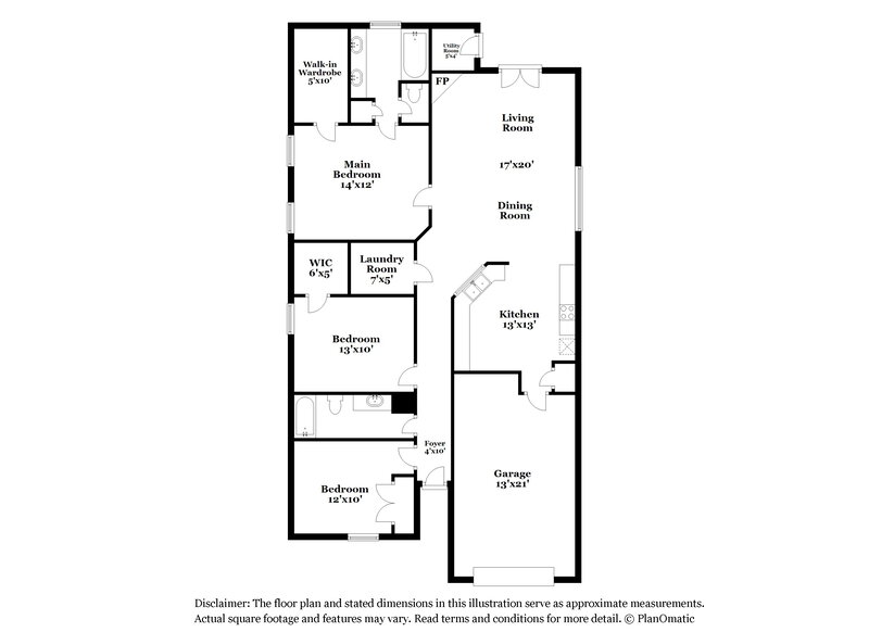 1,955/Mo, 99 Springdale Drive Gardendale, AL 35071 Floorplan View
