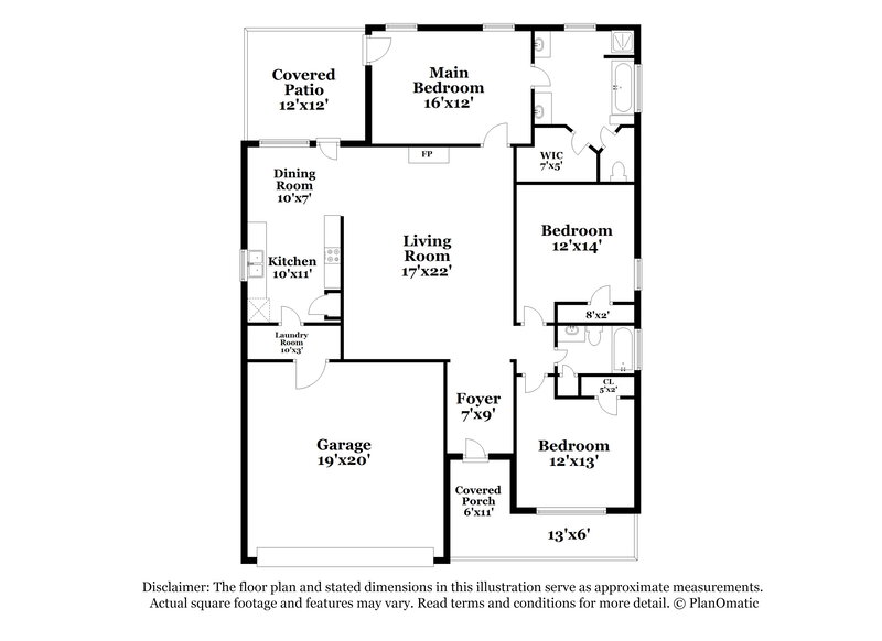 1,575/Mo, 147 Bonnieville Drive Calera, AL 35040 Floor Plan View