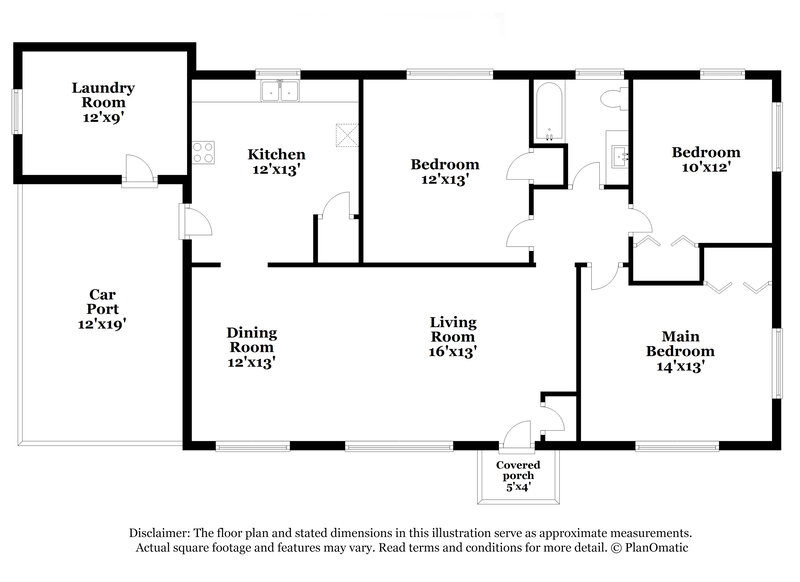 1,065/Mo, 828 Five Mile Road Birmingham, AL 35215 Floor Plan View