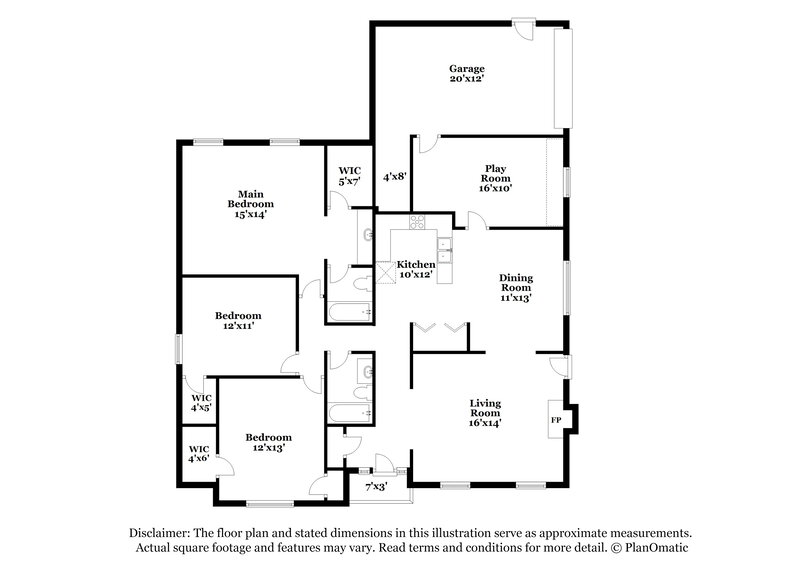 1,850/Mo, 215 Dolphin Court Alabaster, AL 35007 Floorplan View