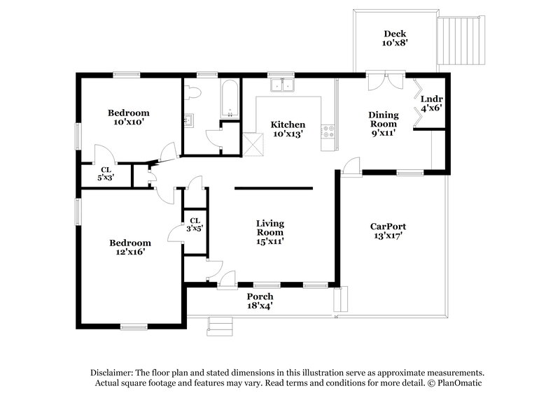 915/Mo, 1335 NW Glenwood Street Birmingham, AL 35215 Floor Plan View