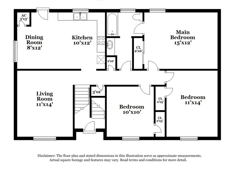 1,485/Mo, 5040 Loren Lane Pinson, AL 35126 Floor Plan View