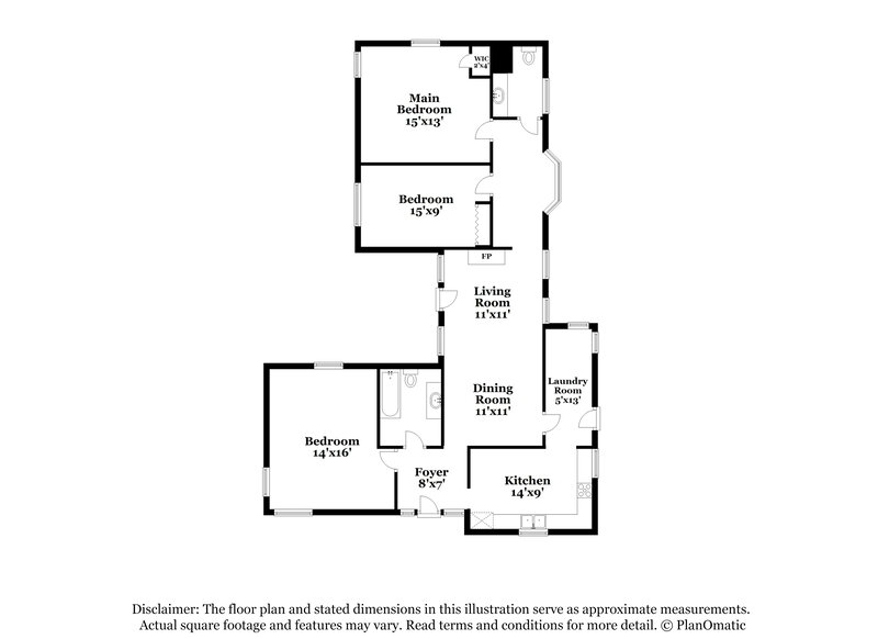 1,395/Mo, 624 9th Avenue Pleasant Grove, AL 35127 Floor Plan View