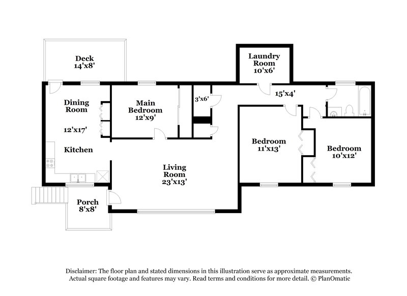 1,100/Mo, 328 Pleasant Valley Drive Tarrant, AL 35217 Floorplan View