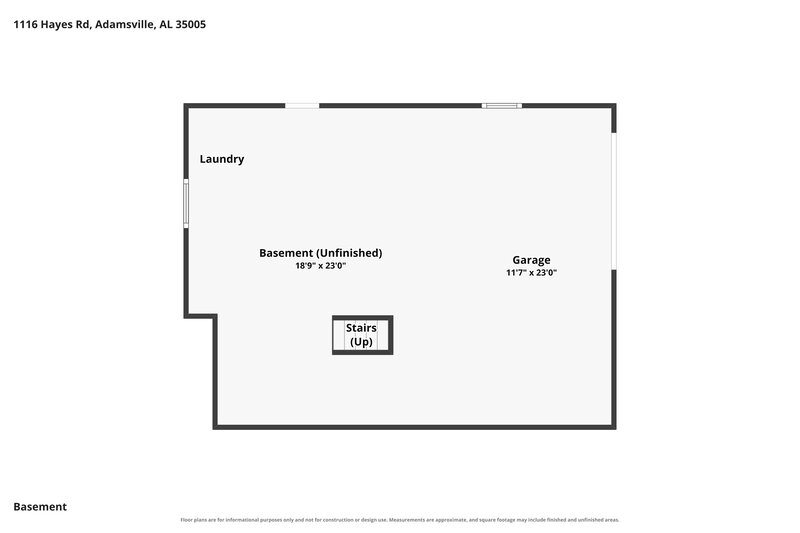 1,210/Mo, 1116 Hayes Rd ADAMSVILLE, AL 35005 Floor Plan View 2