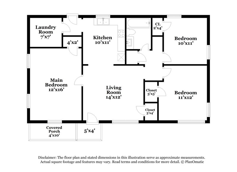 1,135/Mo, 4550 Spearman Road Pinson, AL 35126 Floor Plan View