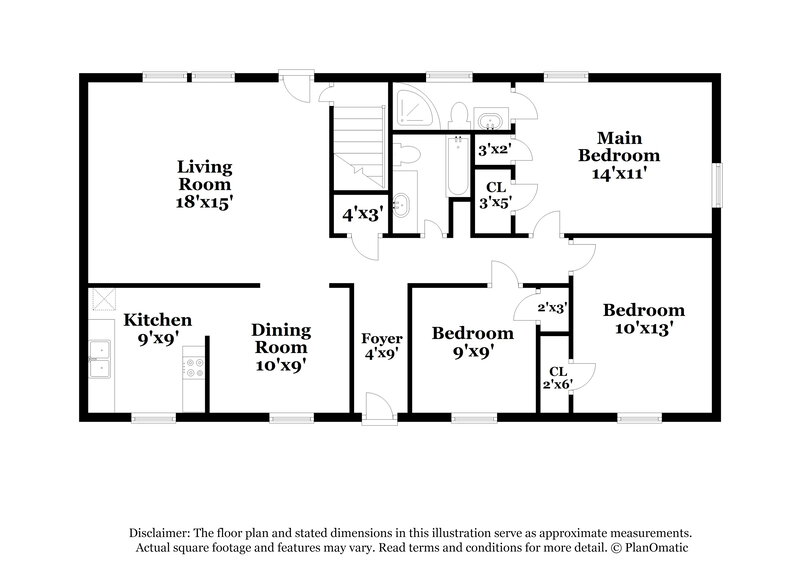 1,430/Mo, 5408 Ponce De Leon Circle Clay, AL 35126 Floor Plan View 2