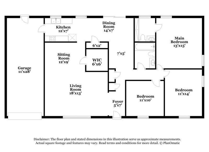 1,435/Mo, 229 Sam Pate Drive Birmingham, AL 35215 Floor Plan View