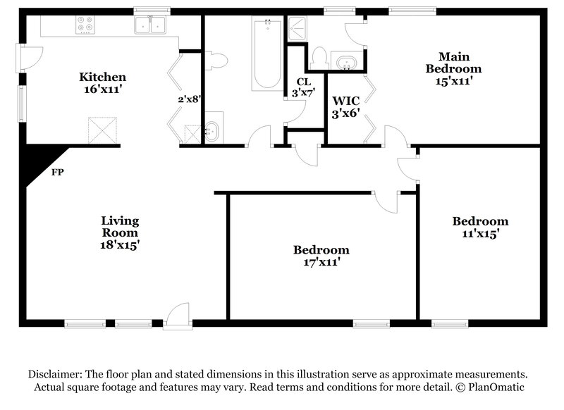 1,960/Mo, 6407 Tyler Loop Road Pinson, AL 35126 Floor Plan View