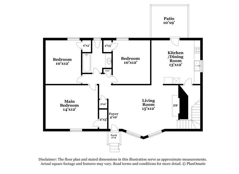 1,420/Mo, 20 Moonglow Drive Birmingham, AL 35215 Floor Plan View