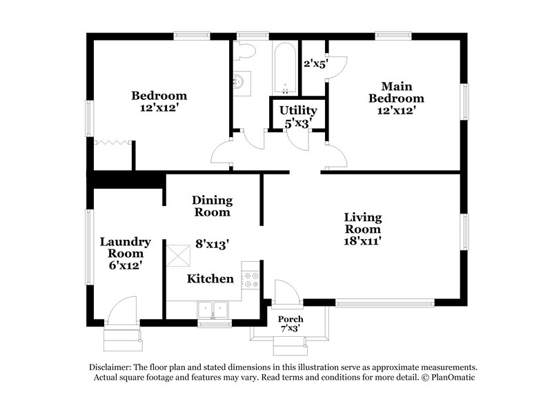 990/Mo, 3004 Forestdale Boulevard Adamsville, AL 35005 Floor Plan View