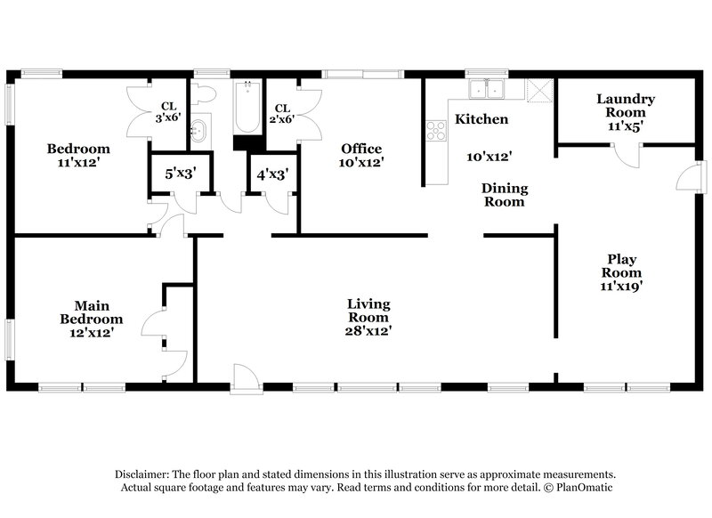 1,170/Mo, 1217 Five Mile Road Birmingham, AL 35215 Floor Plan View