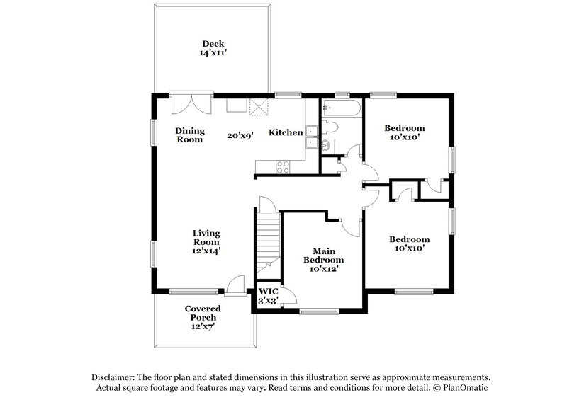 1,345/Mo, 748 Barclay Lane Birmingham, AL 35206 Floor Plan View