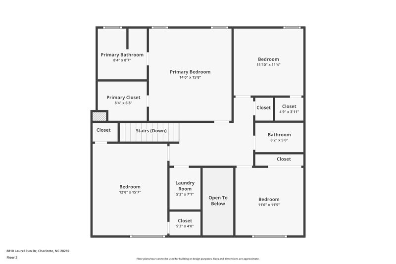 1,995/Mo, 8810 Laurel Run Dr Charlotte, NC 28269 Floor Plan View 2
