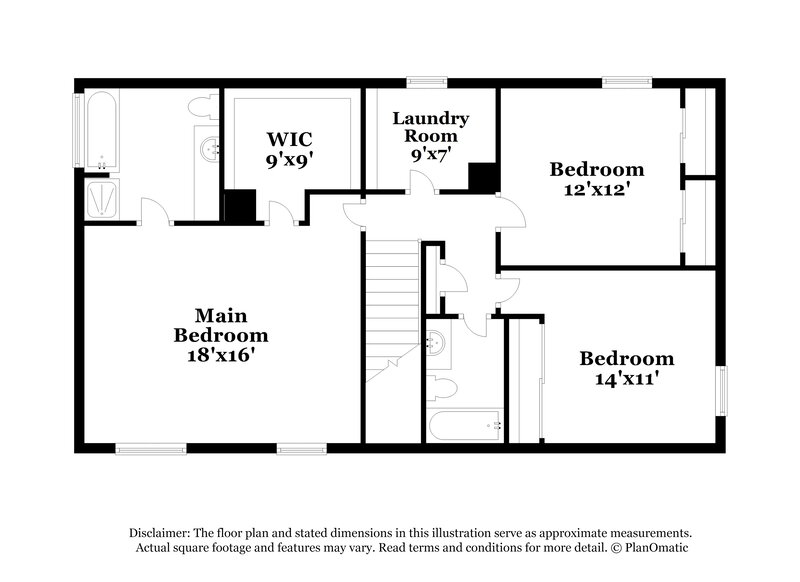 1,975/Mo, 5948 Pennycross Ln Charlotte, NC 28216 Floor Plan View 2