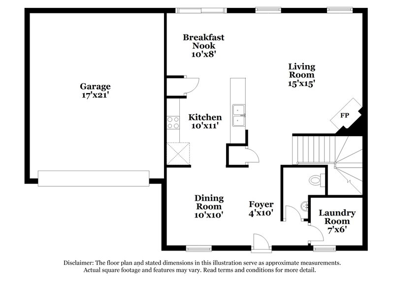 2,005/Mo, 1353 Bray Dr Charlotte, NC 28214 Floorplan View