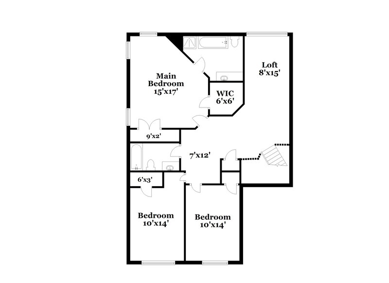 1,940/Mo, 5913 Brookfield Pointe Dr Charlotte, NC 28216 Floor Plan View