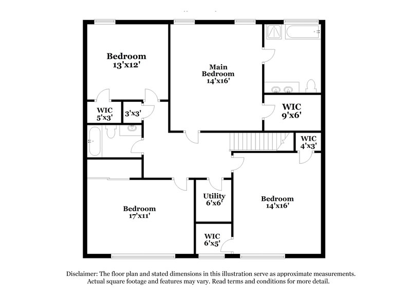 2,100/Mo, 10324 Wakerobin Ln Charlotte, NC 28213 Floor Plan View