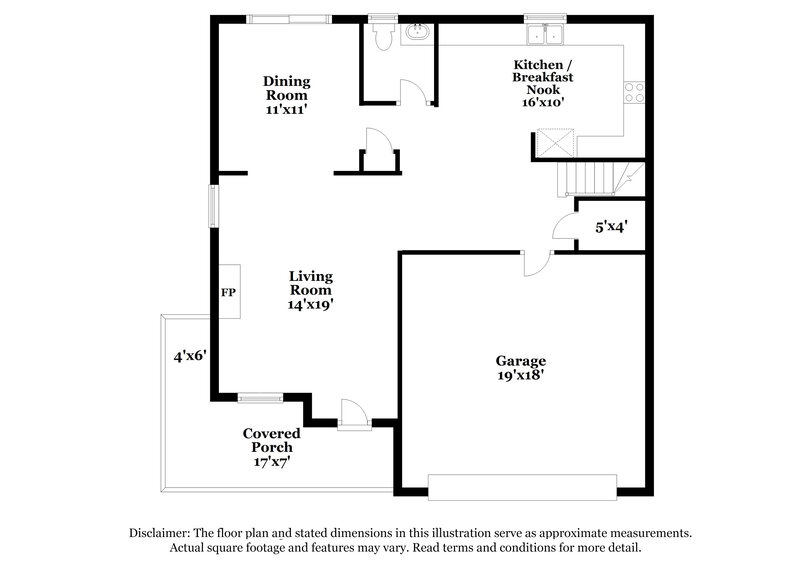 1,740/Mo, 7525 Grabill Dr Charlotte, NC 28269 Floor Plan View