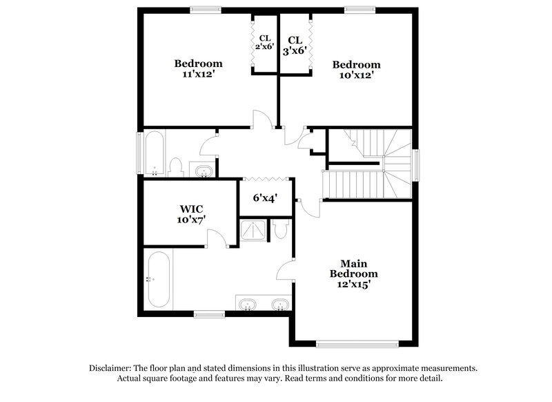 1,740/Mo, 7525 Grabill Dr Charlotte, NC 28269 Floor Plan View 2