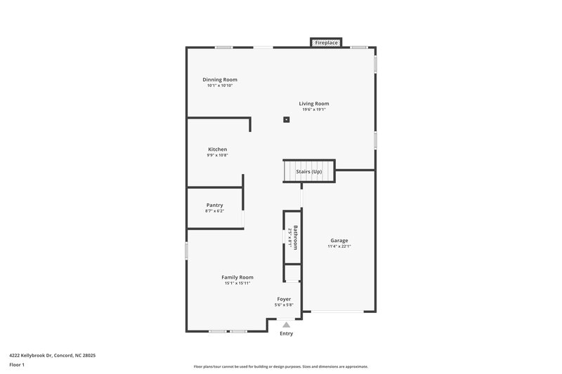 2,090/Mo, 4222 Kellybrook Dr Concord, NC 28025 Floorplan View