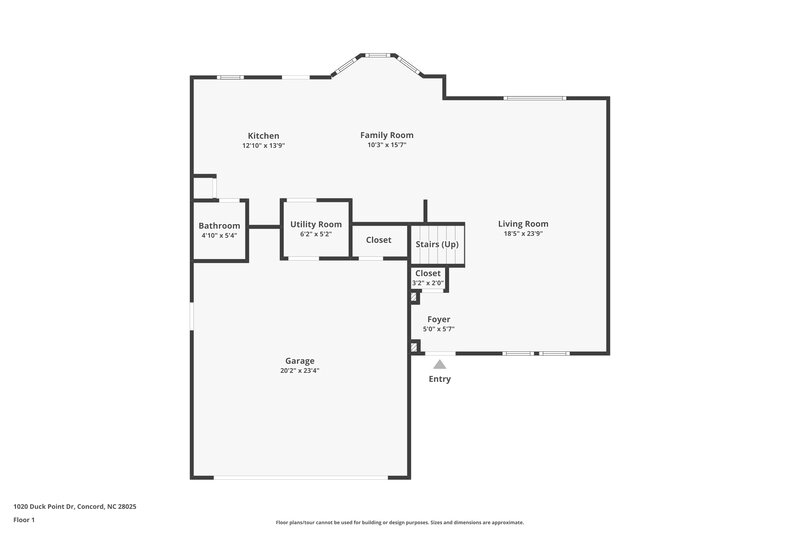 1,815/Mo, 1020 Duck Point Dr Concord, NC 28025 Floor Plan View