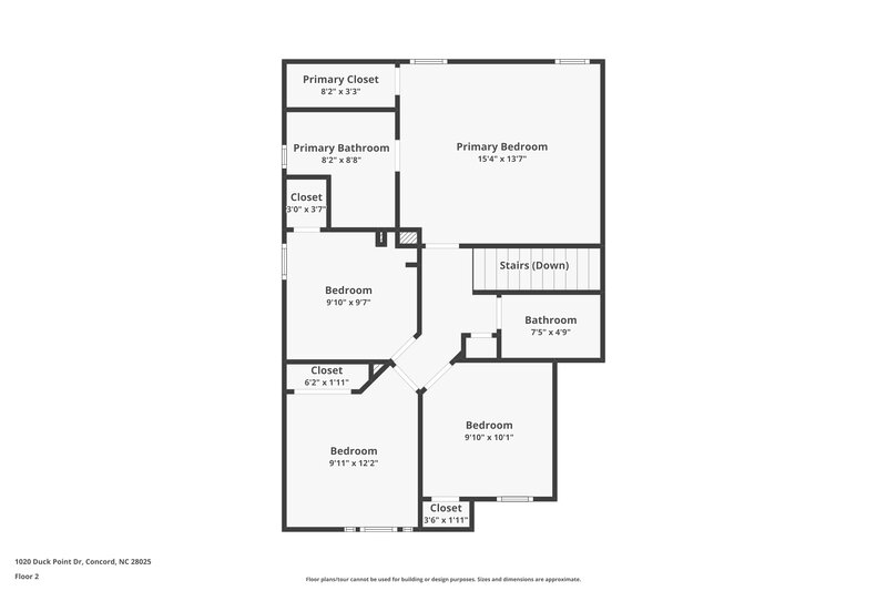 1,815/Mo, 1020 Duck Point Dr Concord, NC 28025 Floor Plan View 2