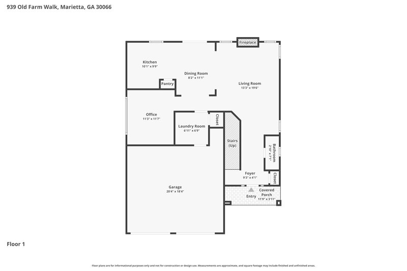 2,000/Mo, 939 Old Forester Ln Charlotte, NC 28214 Floor Plan View