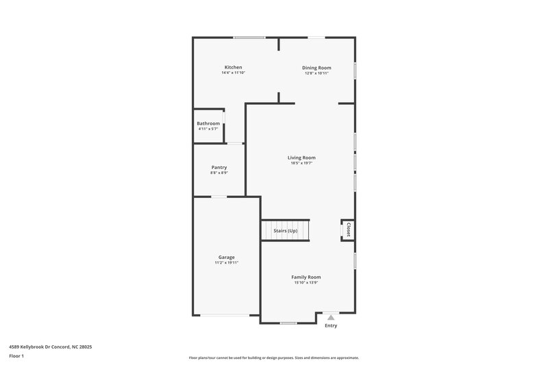 1,790/Mo, 4589 Kellybrook Dr Concord, NC 28025 Floorplan View