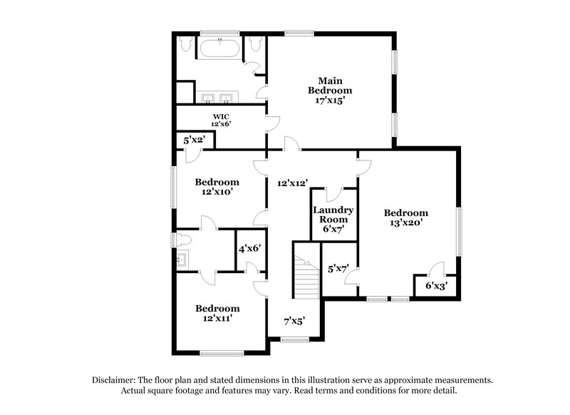 2,505/Mo, 3011 Parker Green Trl Charlotte, NC 28269 Floor Plan View 2
