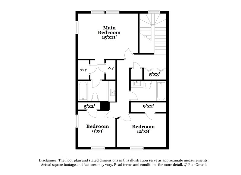 1,715/Mo, 8733 Cinnabay Dr Charlotte, NC 28216 Floor Plan View 2